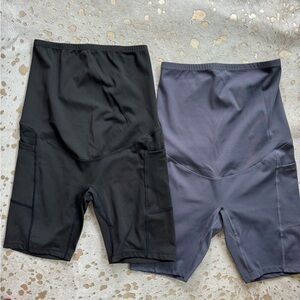 Maternity biker shorts